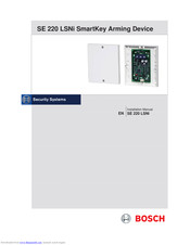 Bosch SE 220 LSNi Installation Manual