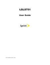 LG SPRINT LGLS751 User Manual