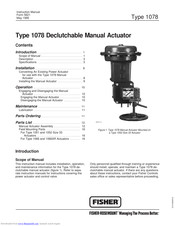 Fisher 1078 Instruction Manual