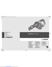 Bosch GSA 18V-32 Professional Manual