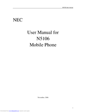 Nec N5106 User Manual