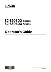 Epson SureColor SC-S30610 Operator's Manual