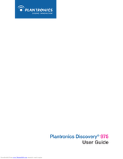 Plantronics Discovery 975 User Manual