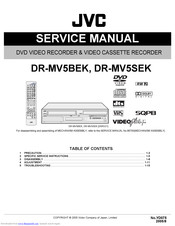 JVC DR-MV5BEK Service Manual