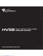 Genesis HV59 Quick Installation Manual
