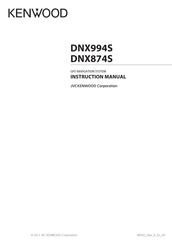 Kenwood DNX874S Instruction Manual