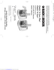 Black & Decker FP1335 User And Care Book