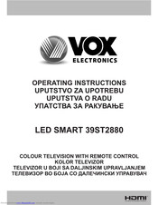 Vox LED SMART39ST2880 Operating Instructions Manual