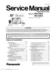 Panasonic MW-20EB Service Manual