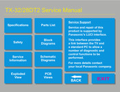 Panasonic TX-32T2 Service Manual