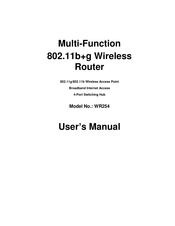 Xterasys WR254 User Manual