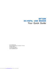 Zte MF730M Quick Manual