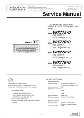 Clarion VRX775VD Service Manual