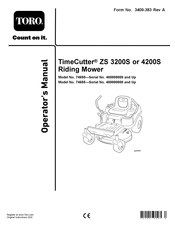 Toro TimeCutter ZS 3200S Operator's Manual
