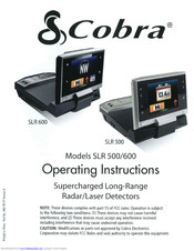Cobra SLR 600 Operating Instructions Manual