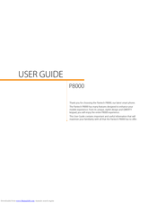 Pantech P8000 User Manual