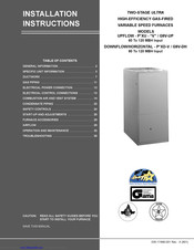 Coleman PxXD-V series Installation Instructions Manual