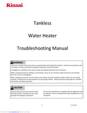 Rinnai ByPass Servo Troubleshooting Manual