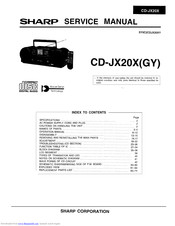 Sharp CD-JX20X(GY) Service Manual