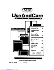 Roper REL4634BW1 Use And Care Manual