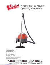 Victor V-9B Operating Instructions Manual