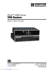 Patton IPLINK 2800 series Quick Start Manual