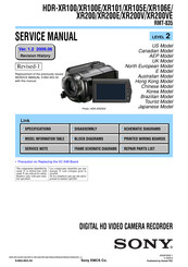 Sony Handycam HDR-XR105E Service Manual
