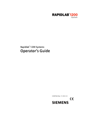 Siemens Rapidlab 1200 Operator's Manual