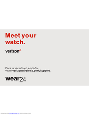 Verizon wear24 Manual