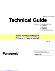 Panasonic 32A410V Technical Manual