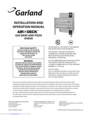 Garland Air-Deck G56PT Installation And Operator's Manual