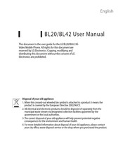 LG BL42 User Manual