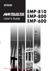 Epson EMP 800 User Manual