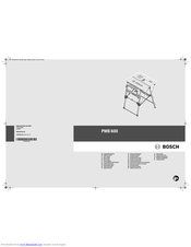 Bosch PWB 600 Original Instructions Manual