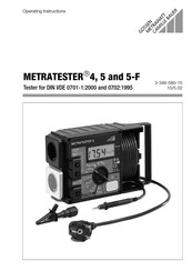 GMC METRATESTER5 Operating Instructions Manual