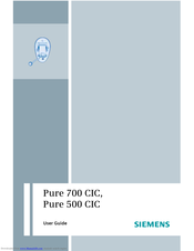 Siemens Pure 500 CIC User Manual