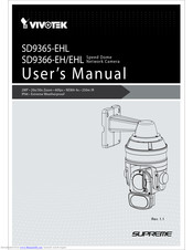 Vivotek SD9365-EHL User Manual