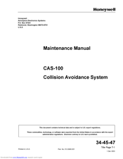 Honeywell CAS-100 Maintenance Manual