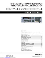 Yamaha RC-D24 Service Manual