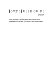 LG GM210 User Manual