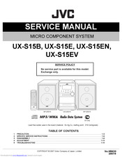 JVC UX-S15B Service Manual