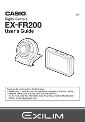 Casio EX-FR200 User Manual