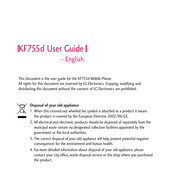 LG KF755d User Manual
