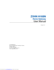Zte ZXHN H168N User Manual