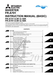 Mitsubishi FR-A721-18.5K Instruction Manual