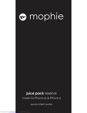 Mophie Juice Pack Reserve Quick Start Manual