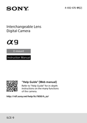 Sony ILCE-9 Instruction Manual