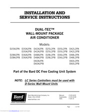 Bard D36L2PA Installation And Service Instructions Manual