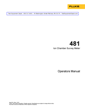 Fluke 481 Operator's Manual