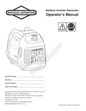 Briggs & Stratton 030697-00 Operator's Manual